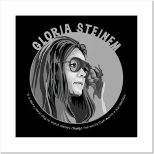 Gloria Steinem Portrait and Quote Posters and Art